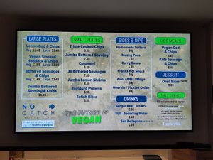 Menu at The No Catch Co in Brighton