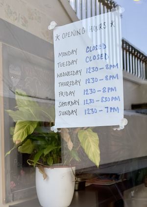 Hours for you, April 2024  at The No Catch Co in Brighton