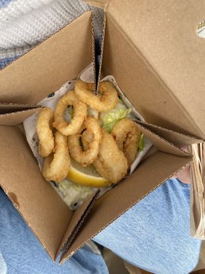 Vegan calamari   at The No Catch Co in Brighton