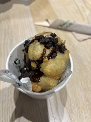 Deep fried Oreos  at The No Catch Co in Brighton