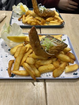 No cod and chips   at The No Catch Co in Brighton