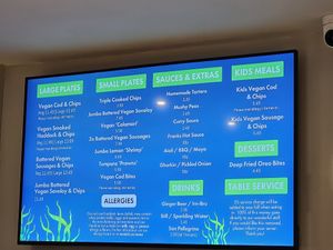 Menu (on 14.03.2025) at The No Catch Co in Brighton