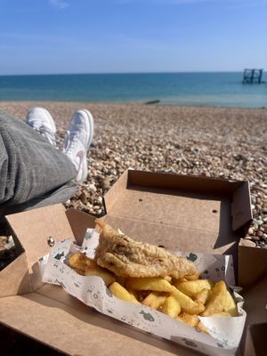 Smoked fish n chipss  at The No Catch Co in Brighton