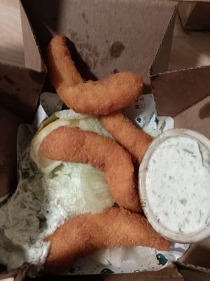 Jumbo lemon shrimp at The No Catch Co in Brighton