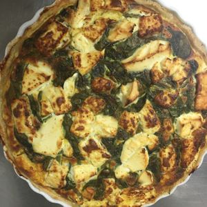 Homemade quiches at The Bowgie Inn in Newquay