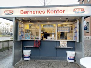 Hotdog stand at Børnenes Kontor in Aarhus