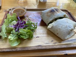 Wrap Nela mit Tofu  at Miga de Nube in Mallorca