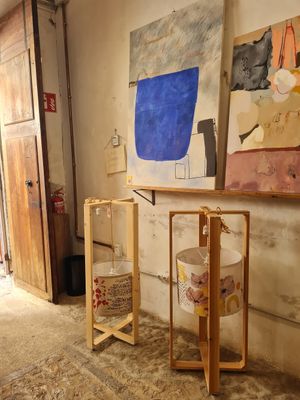 Inside space at Miga de Nube in Mallorca