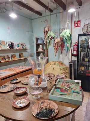 Inside space at Miga de Nube in Mallorca