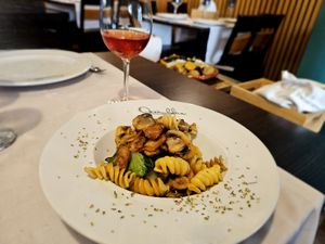 Their only but yummy vegan dish. at Assembleia in Arouca