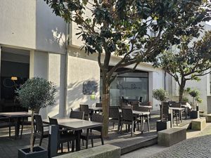 Outdoor seating. at Assembleia in Arouca