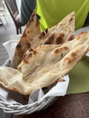 Naan bread without butter  at Hola India in Jaco
