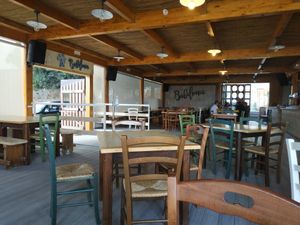 Terrace/interior at Babilonia in Torre Santandrea