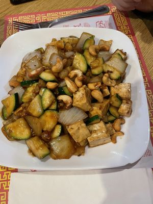 Cashew tofu  at China Delight in Oakhurst