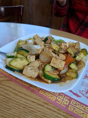 Almond tofu at China Delight in Oakhurst