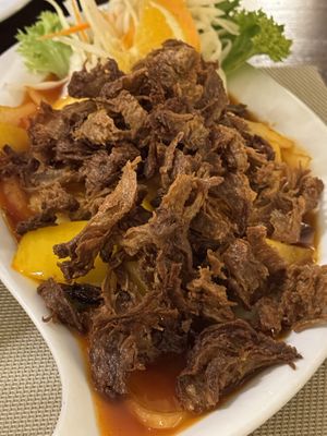 Sweet and sour vegan duck  at Thai Tawan in Rheinhausen