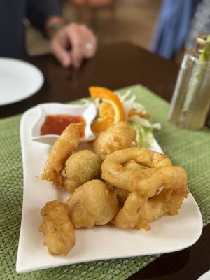 Battered fried vegetables   at Thai Tawan in Rheinhausen