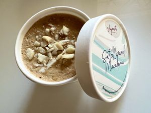 Salted caramel macadamia  #Veganuary at Veganisto in Bangkok