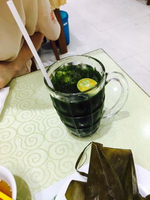 pennywort juice (delicious and sweet!) at Thuy in Da Nang