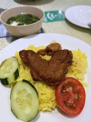 Cơm gà rô ti chay/Vegetarian roasted chicken rice (25k VND)  at Thuy in Da Nang