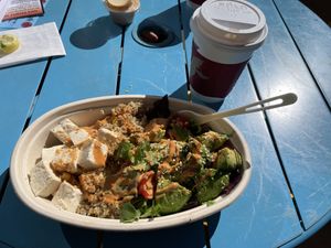 Buddha bowl  at Henry & The Fish in Santa Fe