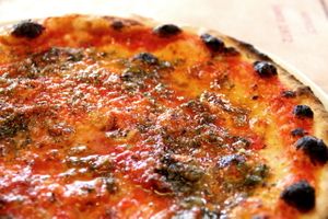 Marinara pizza at Gino´s.  at Gino's in Venice