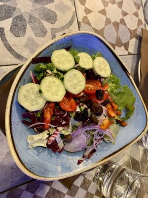 Greek salad without feta  at Gino's in Venice