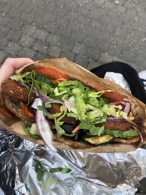 Falafel Tasche in vegan  at Ağa in Aachen