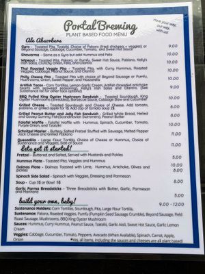 100% plant-based and vegan-owned   at Portal Brewing in Medford