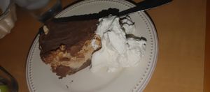 Chocolate peanut butter pie at Portal Brewing in Medford