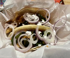 Spicy mushroom tacos   at Portal Brewing in Medford