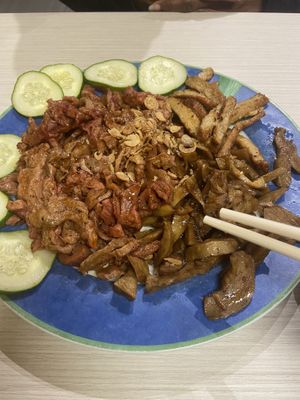  Various chickun options   at Viet Chay vegetarian cuisine in Toronto