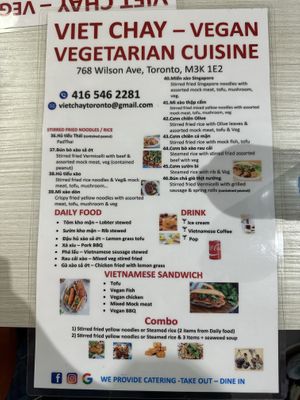   at Viet Chay vegetarian cuisine in Toronto
