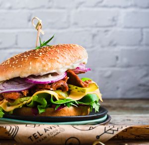 buddha burger at Tel Aviv Urban Food in Warsaw