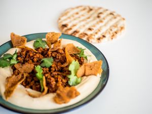 velvety hummus at Tel Aviv Urban Food in Warsaw