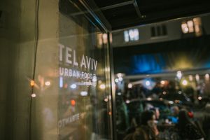 night ambient at Tel Aviv Urban Food in Warsaw