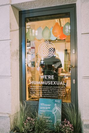 we're hummusexual at Tel Aviv Urban Food in Warsaw