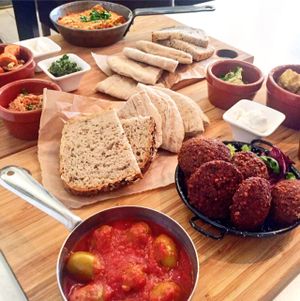 breakfast today in Tel Aviv Warsaw at Tel Aviv Urban Food in Warsaw