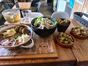 Szakszuka at Tel Aviv Urban Food in Warsaw