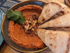 Red pepper spread at Tel Aviv Urban Food in Warsaw