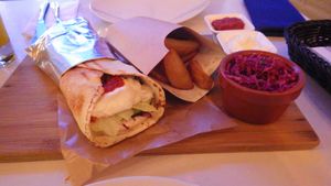 Shawarma at Tel Aviv Urban Food in Warsaw