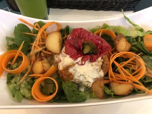 Stuffed yamista (SO DELICIOUS)  at Tel Aviv Urban Food in Warsaw