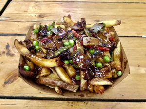 Veggie special from Oui Poutine   at Common Market in Belfast