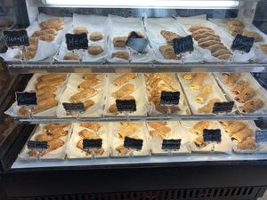 Anything that doesn’t have a meat or cheese on the label is vegan, including the dark chocolate (without marshmallows)  at Ruthy's Bakery in Davie
