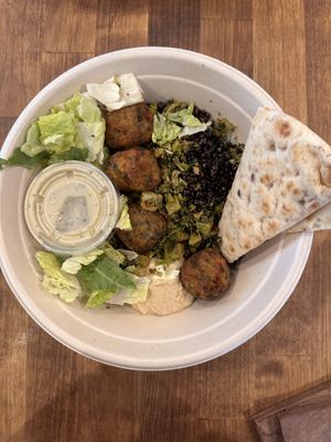 grains bowl w falafel and hummuss  at CAVA in Lancaster