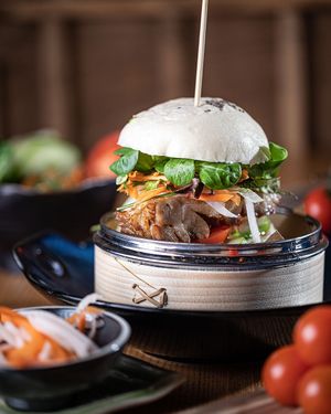 Dampfbrötchen Burger at Kodo in Oranienburg