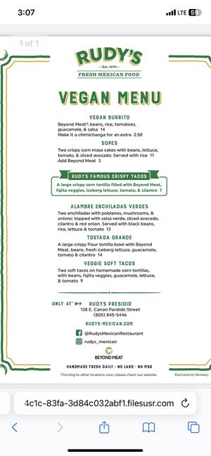   at Rudy's in Santa Barbara