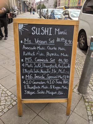 Vegan sushi set. at Pho Phan in Berlin