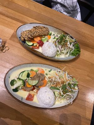 Mock chicken und duck curry   at Pho Phan in Berlin