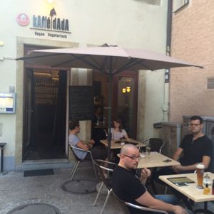 Kate dada from the outside  at Dada in Regensburg